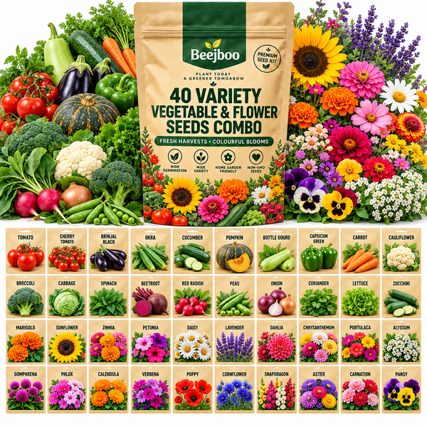 40 VEGETABLE AND FLOWER VARIETY SEEDS