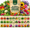 30 VEGETABLE AND FLOWER VARIETY SEEDS