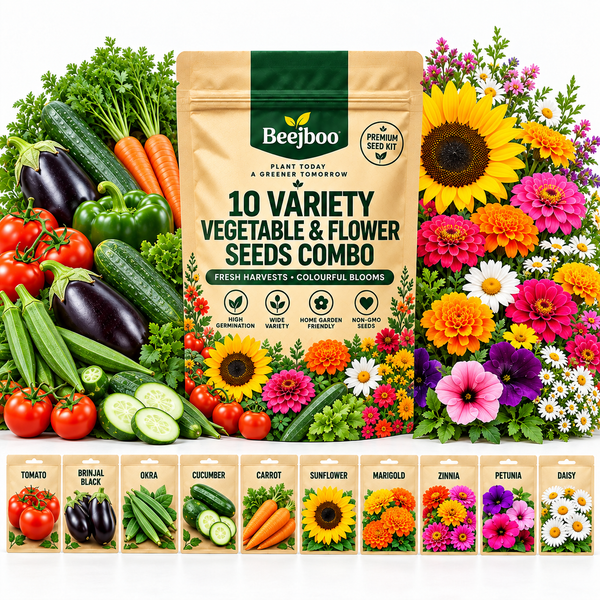 10 VEGETABLE AND FLOWER VARIETY SEEDS