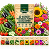 10 VEGETABLE AND FLOWER VARIETY SEEDS